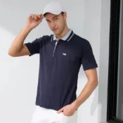 LEIDOOE 紳仕休閒男款短袖POLO衫(36007)丈青