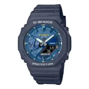 大高雄鐘錶城 CASIO卡西歐 2100 系列 GA-2100AS-2A 八角形綠洲湖泊雙顯腕錶 海軍藍 45.4mm｜樂天領券現折★全館特惠中★指定刷卡回饋10%