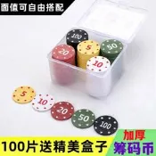 現貨  特價 小欣百貨  麻將籌碼棋牌室專用卡打麻將打牌用的碼幣籌碼幣德州撲克積分幣