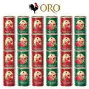 義大利 ORO 去皮整顆蕃茄400g x12罐+義大利 ORO 去皮切丁蕃茄400g x12罐