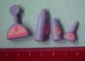 二手芭比Barbie-化妝檯上的瓶瓶罐罐共四個不拆賣【三十之上 是不得已才賣的】