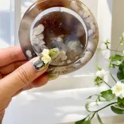 櫻花瑪瑙手鐲 瑪瑙手鐲高級烟紫灰漸變酒紅粉花底卷川實花風58-59