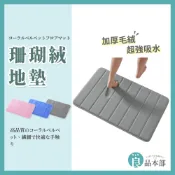⚡ 環保限時免運 ⚡ 珊瑚絨地墊 加厚 浴室地墊 浴室腳踏墊 腳踏墊 防滑地墊 客廳地墊 地毯 地墊 吸水地墊 門口地墊