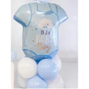 高雄台南」hello baby/男寶寶衣服 女寶寶鋁箔氣球/Boy or Girl性別揭曉派對佈置高雄台灣