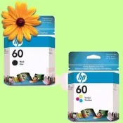 5Cgo【權宇】HP NO.60 CC643WA彩色+CC640WA黑色 (1黑1彩)原廠墨水匣 另有XL大容量 含稅