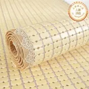 【銷售冠軍】本色麻將竹蓆涼蓆.米蓆子家用冰絲塊粒涼墊夏季雙人床.米
