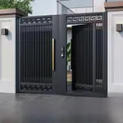 🔥免運🔥全台可安裝👩‍🏭中式大門鋁合金別墅庭院門家用電動雙開門新中式自建房鋁藝大門鋁藝大門鋁合金庭院門 別墅門