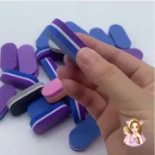 Q版女孩❤️專業美甲師專用 迷你豆腐海綿銼 美甲 拋光 拋磨 打磨 卸甲 海綿拋 指甲磨砂條 磨棒 拋光條砂