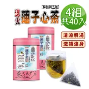 蔘大王 退火蓮子心茶包X4組 6gX10入/組 刺五加茶 解渴解油膩 降火氣 幫助入睡