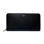 【CELINE】 小牛皮拉鍊錢包/ 長夾  黑色 - 10B553BEL.38NO