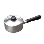 (店+)【柳宗理】不鏽鋼牛奶鍋16cm/霧面/附不鏽鋼蓋 (鐵鍋/單手鍋/湯鍋/雪平鍋)