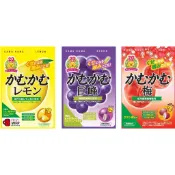 【無國界零食屋】日本 咖姆咖姆 鳳梨 檸檬 維他命C 葡萄 梅子 軟糖 檸檬糖 咀嚼糖 隨身包 瀨戶內檸檬