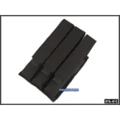 【野戰搖滾-生存遊戲】MP7 三聯彈匣袋、快拔彈夾袋【黑色】衝鋒槍彈匣袋 MP5 KRISS三連彈匣袋GLOCK長彈匣