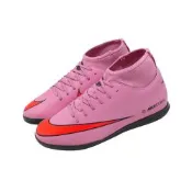 Nike 足球鞋 JR Superfly 10 Club IC 大童 女鞋 粉 室內硬地 FQ8320-600