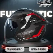 【新品 免運】新品雙鏡片安全帽 機車安全帽 3/4安全帽 4/3安全帽 半罩安全帽 情侶安全帽 成人安全帽 安全帽生活館