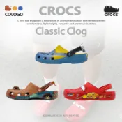 【Cologo】 Crocs 洞洞鞋卡通沙灘鞋 Crocs 休閒鞋 閃電麥昆 卡駱馳 聯名 懶人鞋 汽車總動員