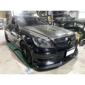BENZ E-CLASS W212 競速版 消光黑 前下巴 前鏟 前定風翼 前擾流板 下擾流板 保險桿 改裝下巴