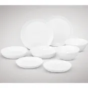 (店+)樂美雅晶鑽浮雕系列強化餐盤八件組贈SP-2611