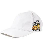 【HOTAI購】【KARL LAGERFELD】 刺繡騎車老佛爺棒球帽-白色#改版慶