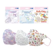 (店+)水舞生醫 三麗鷗兒童3D印花醫用口罩(HELLO KITTY 酷洛米 大耳狗) 10入/盒 專品藥局