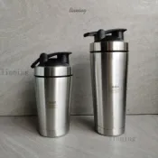 🎉可開發票🎉出口德國 316不鏽鋼搖搖杯健身運動水杯 隨手杯刻度杯 蛋白搖粉杯
