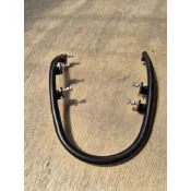 Vespa Sprint（衝刺）primavera（春天）新品消光黑前土除保桿。售價1200元