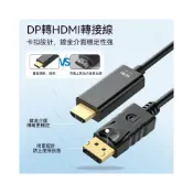 (店+)DP轉HDMI線1.8米 4K高清視頻轉接線 DP to HDMI 筆電電腦接顯示器 投影轉換線