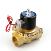兩路電動電磁閥常閉 220V 12V 24V 110V 1 / 4 3 / 8 1 / 2 3 / 4 用於水空氣