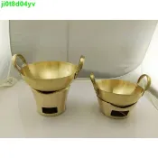 .7.6【泰式銅火鍋】【雙耳乾鍋】【餐廳專用鍋具】 泰式冬陰功黃銅鍋 商用雙耳小乾鍋餐飲專用銅鍋 -- 小布醬百貨優選