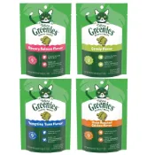 (店+)【Greenies 健綠】貓咪潔牙餅 60g(2.1oz) 薄荷 鮮鮭 口腔保健零食 貓點心 貓零食 貓潔牙餅/宅寵醬寵物用品