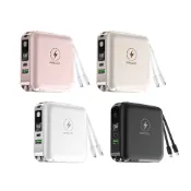 【蝦皮直營】KINYO 7合1雙線萬用12000mAh行動電源 行充+充電器+手機支架 自帶線 充電頭 Wh 可上飛機
