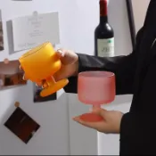 台灣現貨出貨｜磨沙落日胖酒杯 香檳杯 ｜392飲料杯 果汁杯 甜酒杯 葡萄酒杯