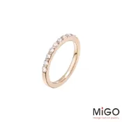 MiGO 珍愛白鋼尾戒-玫瑰金