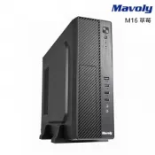 【紐頓e世界】MAVOLY 松聖 草莓 電腦機殼 黑色【M-ATX/預裝白牌認證電源】