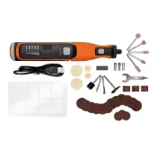 BLACK+DECKER 8V鋰電刻磨機 35件組