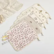 珊瑚絨毛巾 卡通毛巾 純棉紗布方巾韓風四層兒童方巾寶寶洗臉小毛巾手帕嬰兒口水巾方巾 兒童毛巾 便攜擦手巾