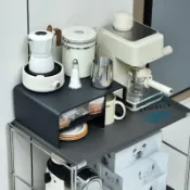 咖啡機置物架 咖啡機架 微波爐置物架 電器架 水杯置物架 膠囊咖啡架 桌面咖啡機置物架吧臺膠囊咖啡收納盒抽屜式茶包咖啡器