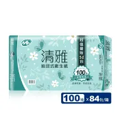 【生活市集】【清雅】柔感溶水抽取式衛生紙(100抽x14包x6串/箱)
