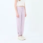 【GIORDANO 佐丹奴】女裝抗UV冰涼感束口褲 G-Motion系列(32 蘭花瓣紫)
