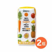 臺灣農漁會精選 【VDS活力東勢】胡蘿蔔綜合蔬果汁200mlx2瓶(利樂包)