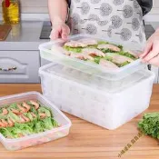 現貨  快速發貨 特價 餃子盒速凍餃子冰箱保鮮收納盒雞蛋盒水餃多層速凍餛飩盒大號