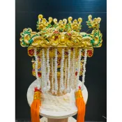 〔修緣佛像文物館〕古體手工紙帽 天公帽（附帽秋）天公帽 天公 玉皇上帝   神明紙帽 手工紙帽 古體帽