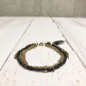 Maple麋鹿小舖 Banana Republic ＊ Banana 細鍊條多層次珠珠設計手鍊 ＊ ( 現貨 )