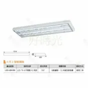 好時光專業照明 舞光 LED 4尺2管輕鋼架 4尺雙管 日光燈 無藍光危害 燈管另計 冷軋鋼板、12片高反射格柵 適用廠房辦公室