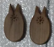 木頭雕刻 按摩 推拿 器具 雙面八卦 雷雕 非洲柚木1隻900