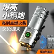 【台灣🚗出貨】迷你三眼小怪獸戶外強光手電筒超遠射黑科技手電筒三眼怪磁吸燈