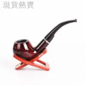 現貨實拍煙斗石楠木彎式煙斗兩用煙斗煙具老式煙斗新手實木煙斗