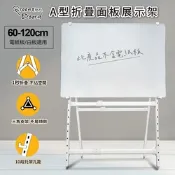 A型折疊面板展示架 電紙板 白板架 可折疊站立腳架 伸縮橫桿、直桿 寬度高度自由調整