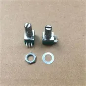 六腳 RK097G 雙聯電位器 50K 音響功放/密封電位器 B50K 柄長15mm