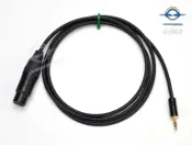 【音響世界二館】Canare L-2E5線 + Neutrik 鍍金XLR母頭 to 3.5mm (DLSR相機可用)